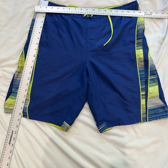 Nike Blue and Neon Yellow Swim Suit Shorts - Picture 7 of 7